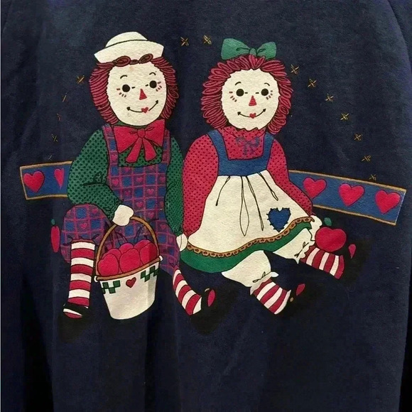 Gopher Raggedy Ann and Andy Granny core Sweatshirt - Picture 2 of 8